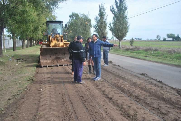 Comenzaron los  trabajos en Av. Marino Gervaso