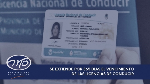 Se extiende por 365 días el vencimiento de las licencias de conducir